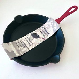 Enamel Coated Cast Iron 10 Inch Fry Pan (Red)